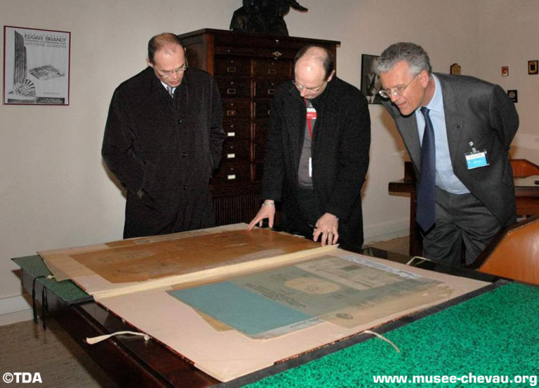 Visite du Président Denis Ranque au Musée de CHEVAU - Musée de Chevau